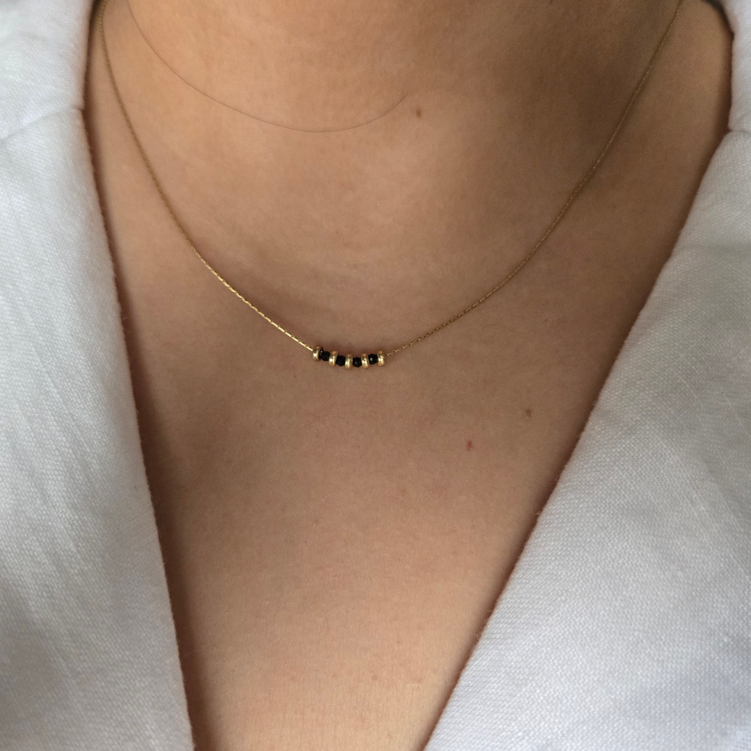 Black Onyx 14k Gold Filled Mangalsutra