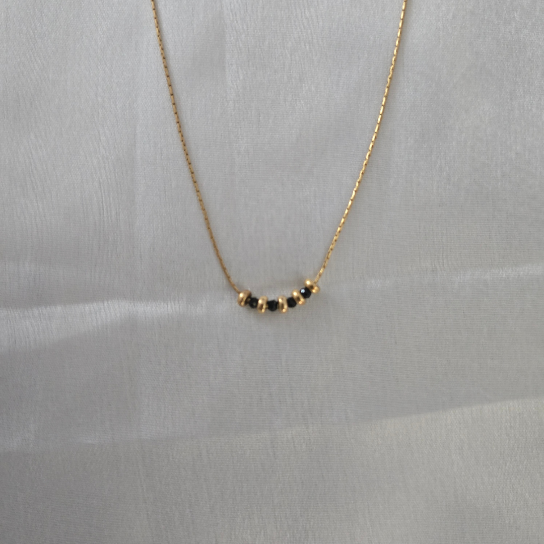 Black Onyx 14k Gold Filled Mangalsutra