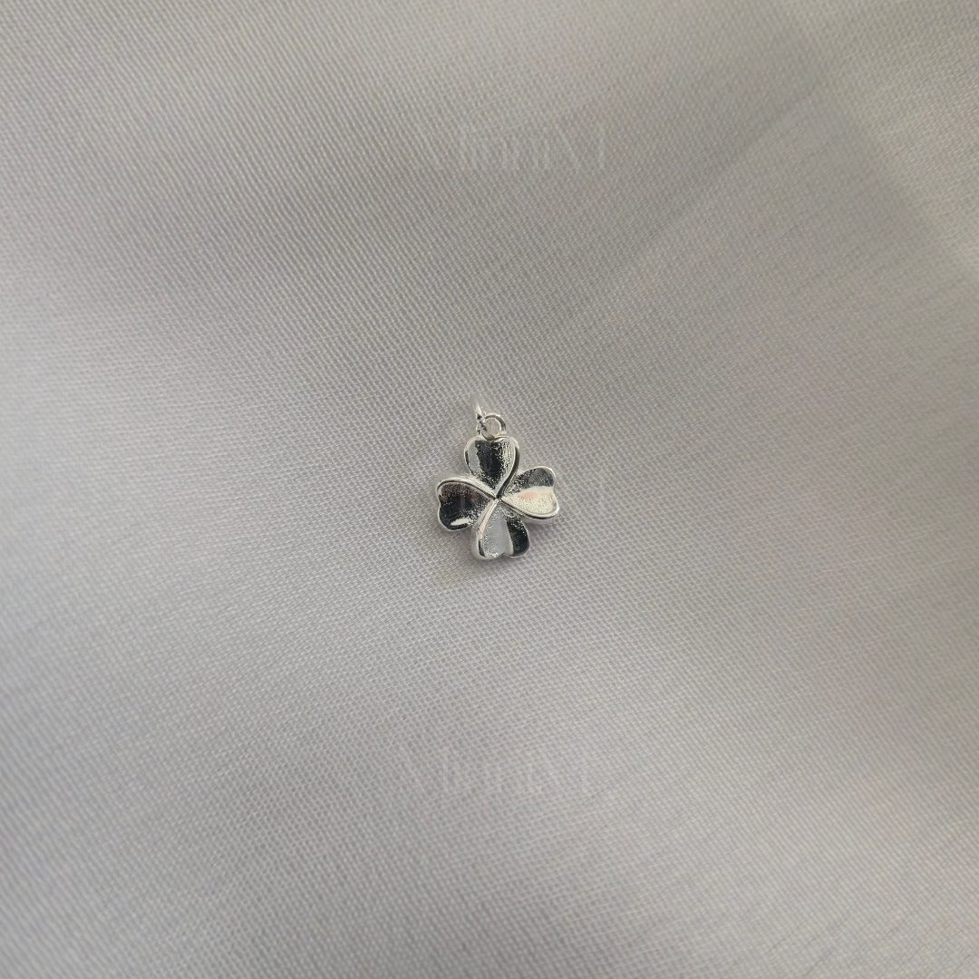 Four Leaf Clover Charm in 925 Sterling Silver