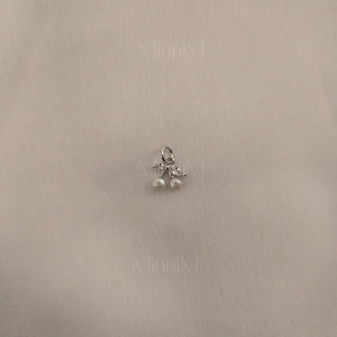 Cherry Charm in 925 Sterling Silver.
