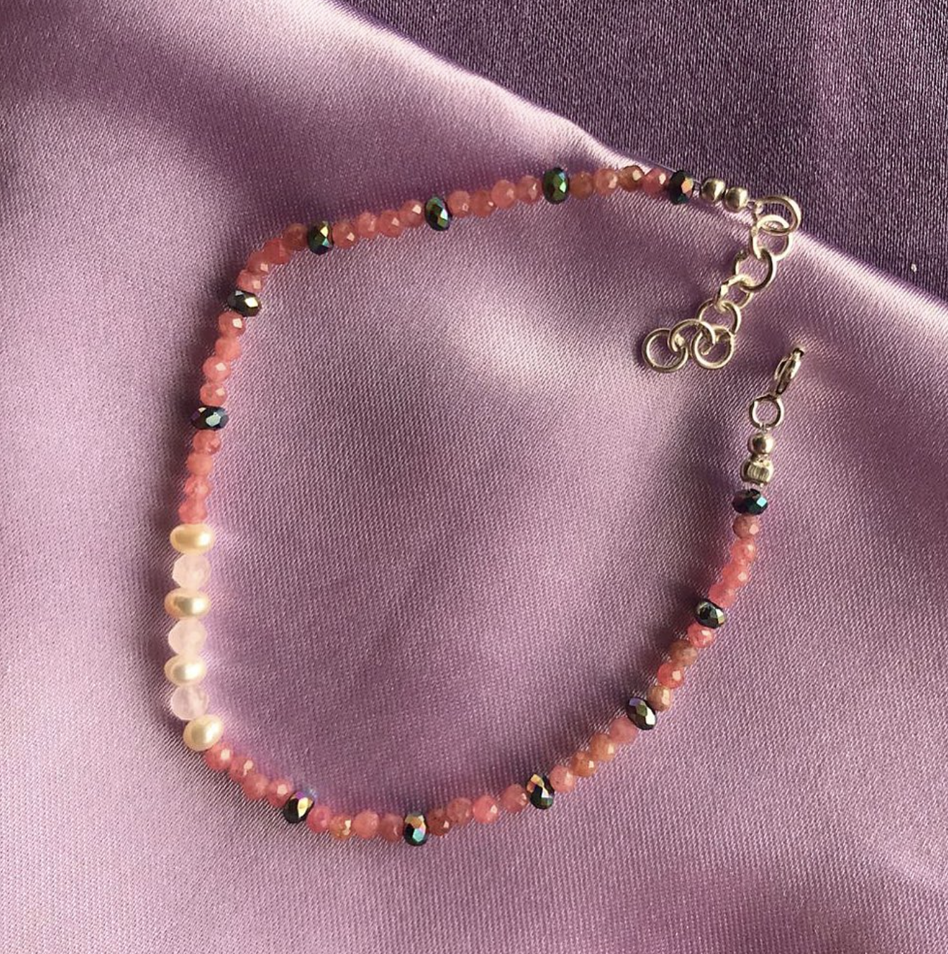 Rose Quartz and Freshwater Pearls jewelry in silver, gold, gold filled, gold plated, real 14k gold pieces. gifting diwali gold investment dhanteras silver sterling silver