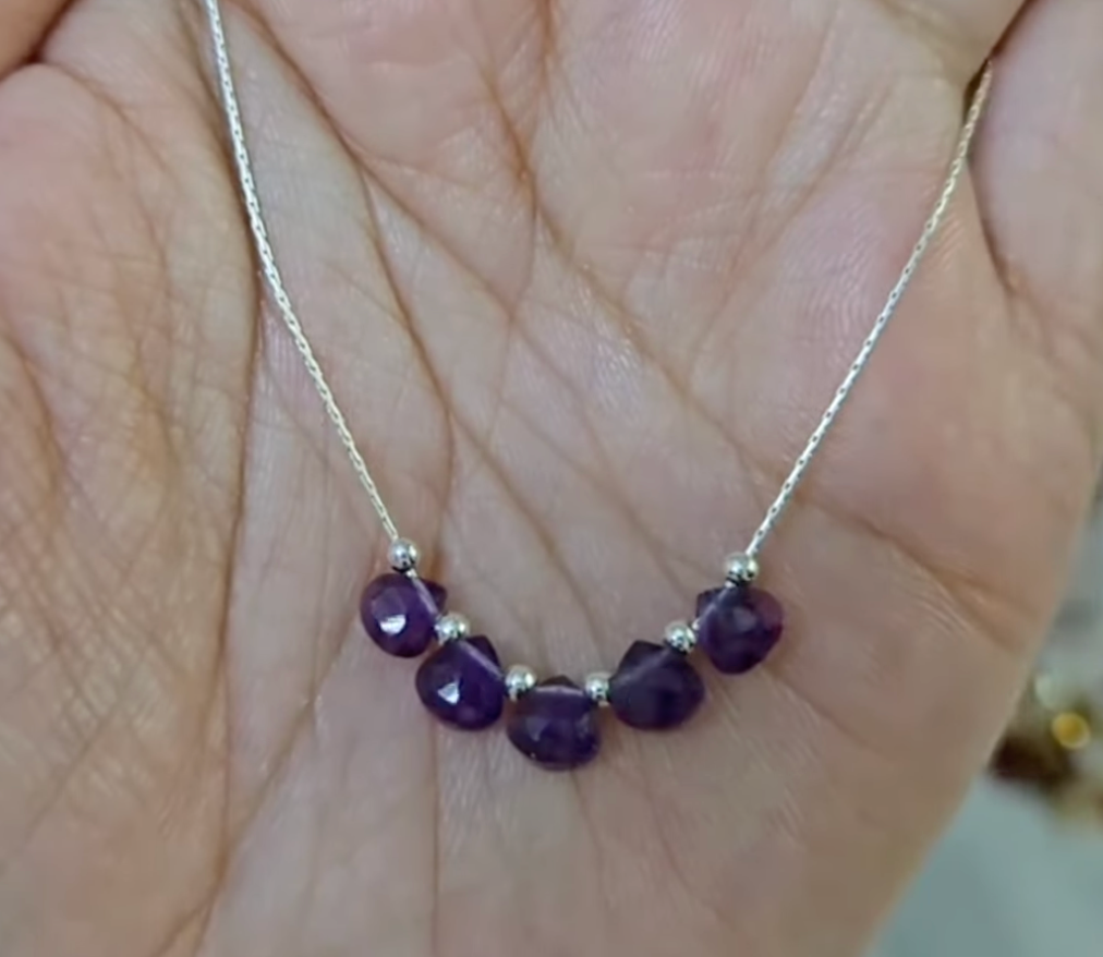 Amethyst Sterling Silver Necklace