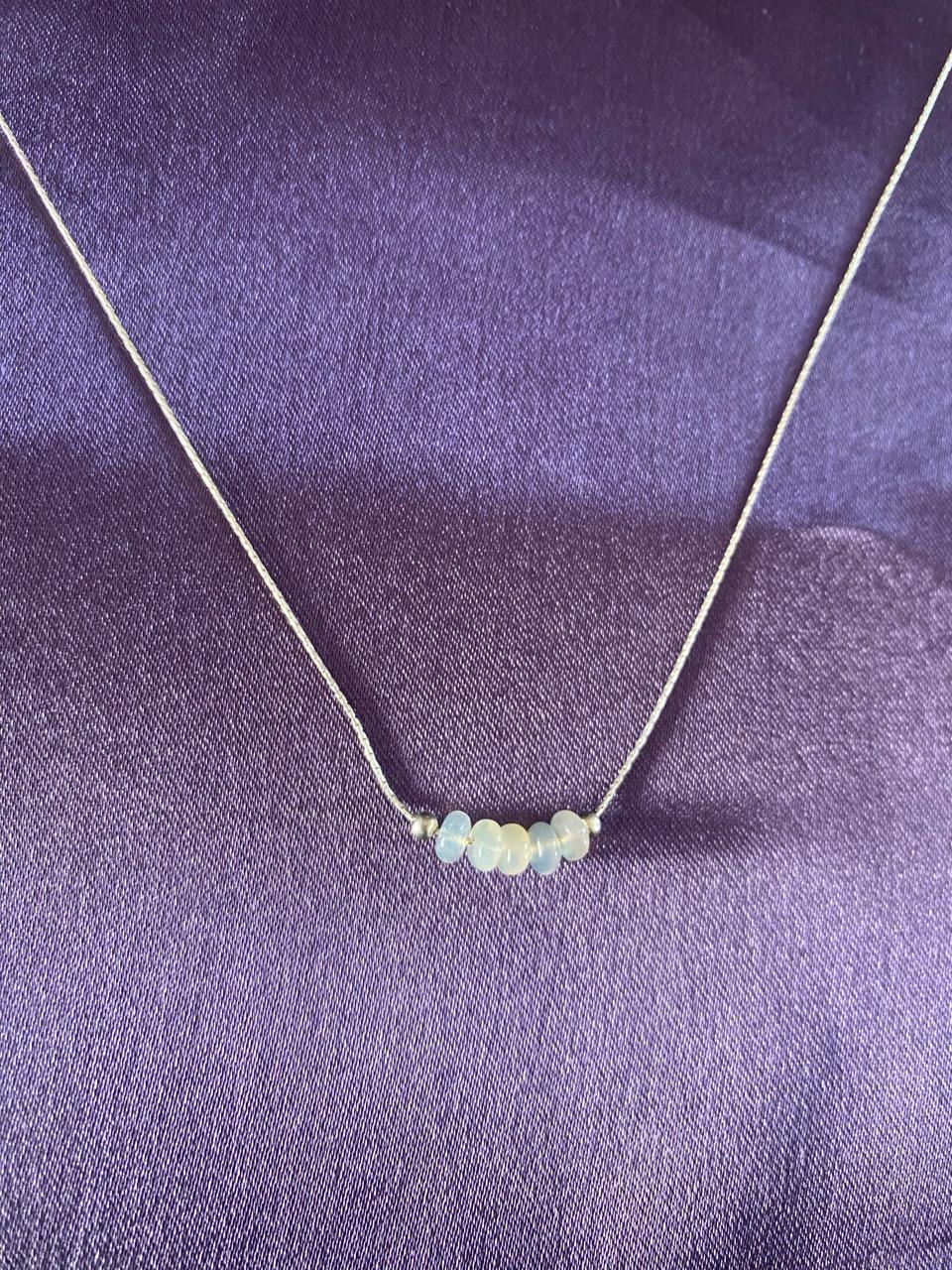 Opal Necklace in 925 Sterling Silver
