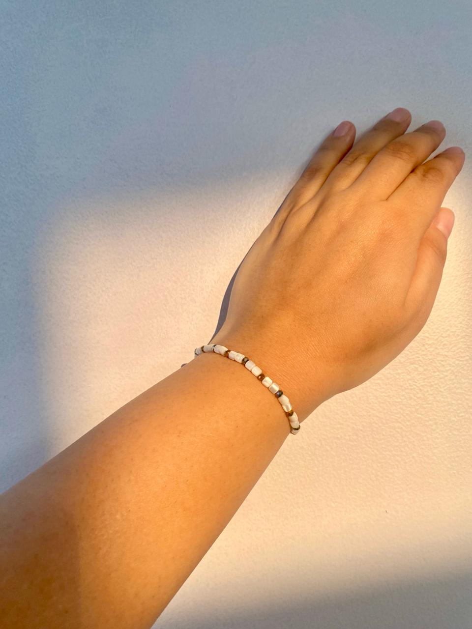 Mother of Pearl Bracelet in 925 Sterling Silver