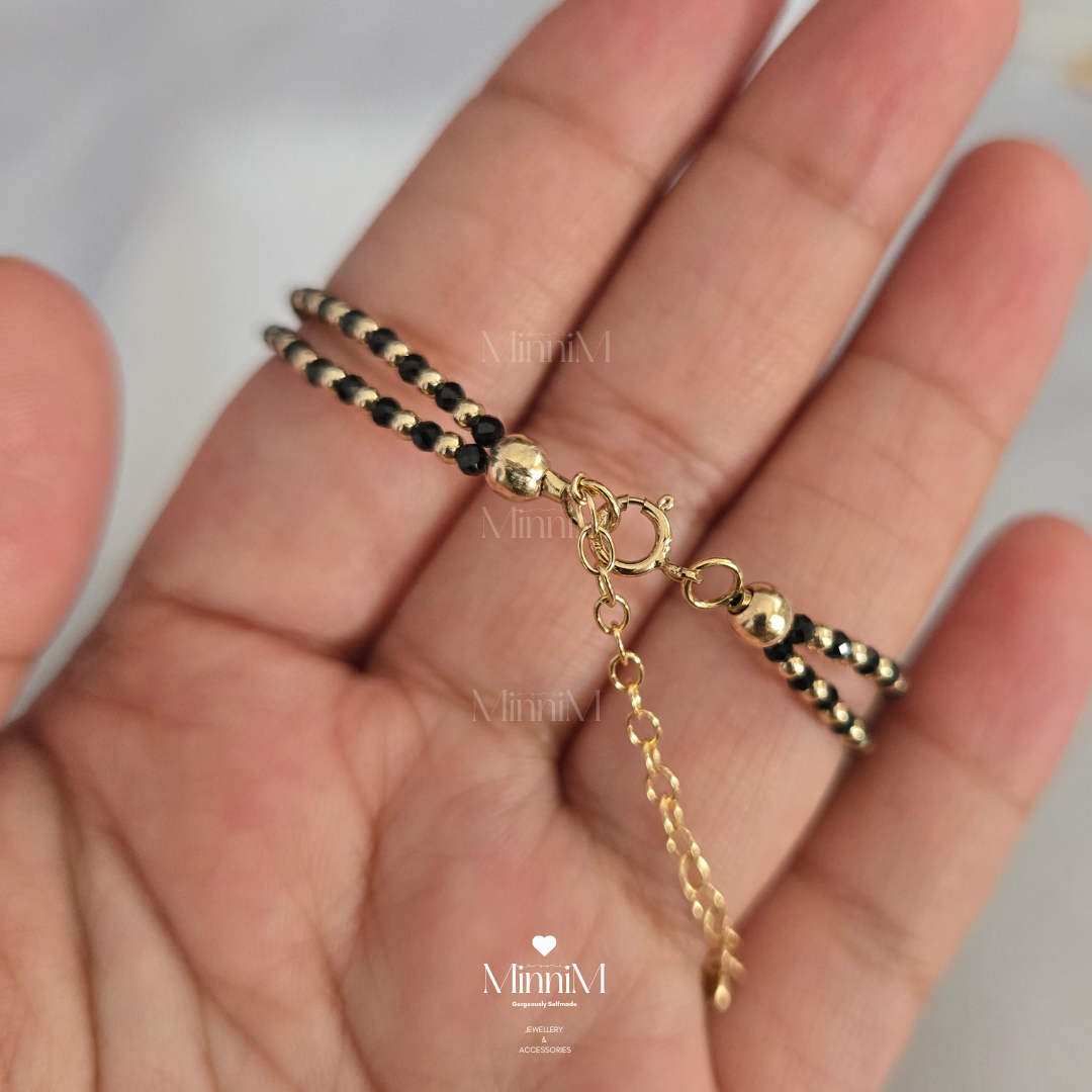14k Gold Filled Double Layered NAZARIYA Bracelet 02