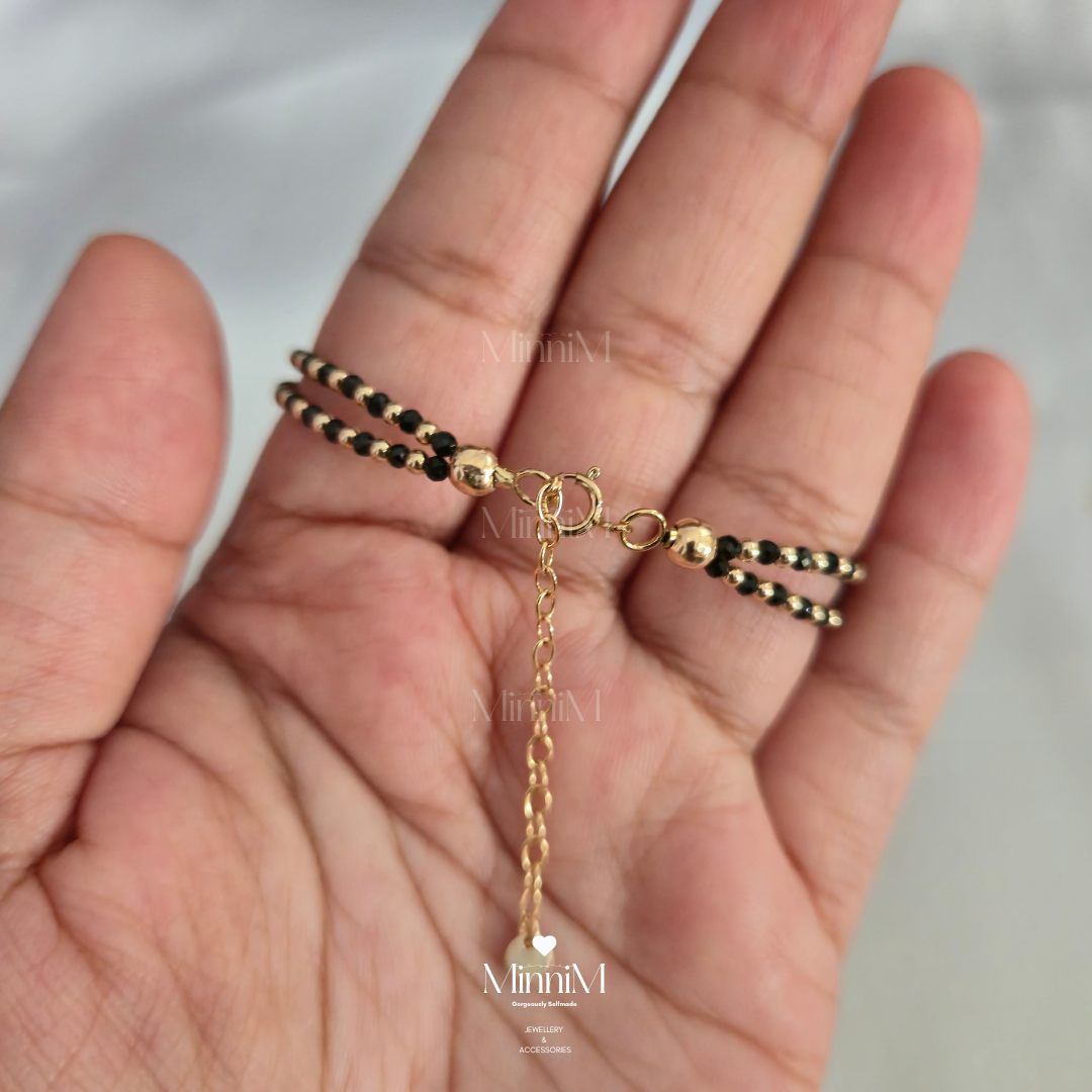14k Gold Filled Double Layered NAZARIYA Bracelet 02
