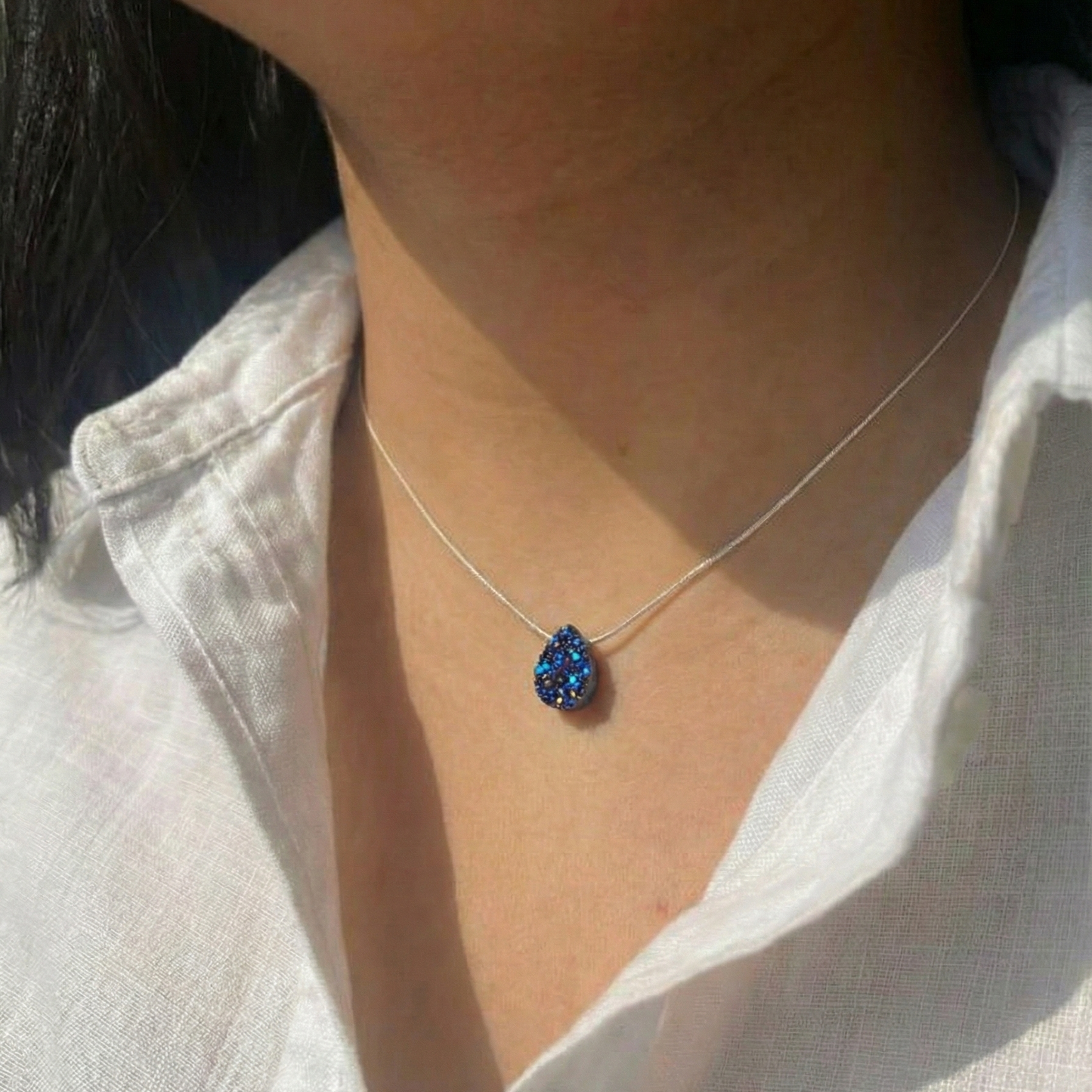 Silver / Gold Filled Druzy Necklace