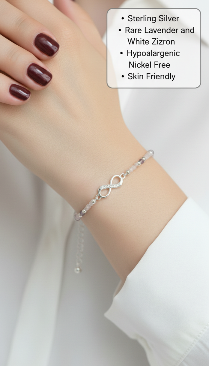 infinity 925 sterling silver pure silver zircon dainty karwachauth gift for her gifts for her diwali gifts festive gifts 