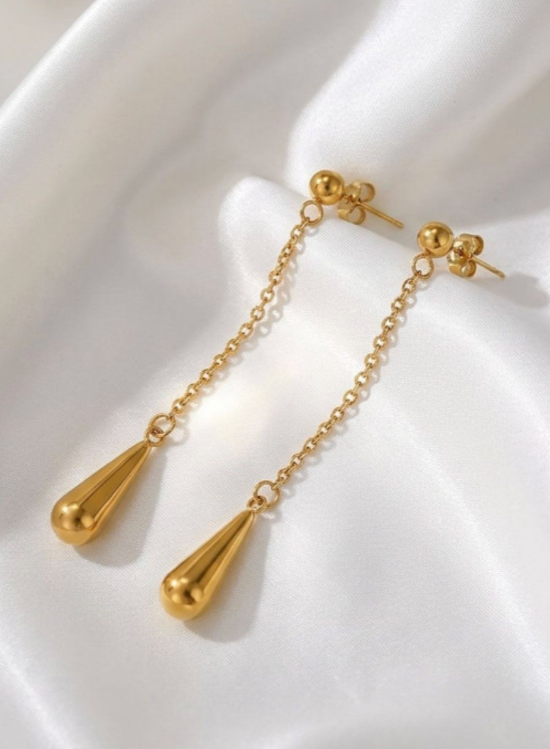 Golden Drop Earrings