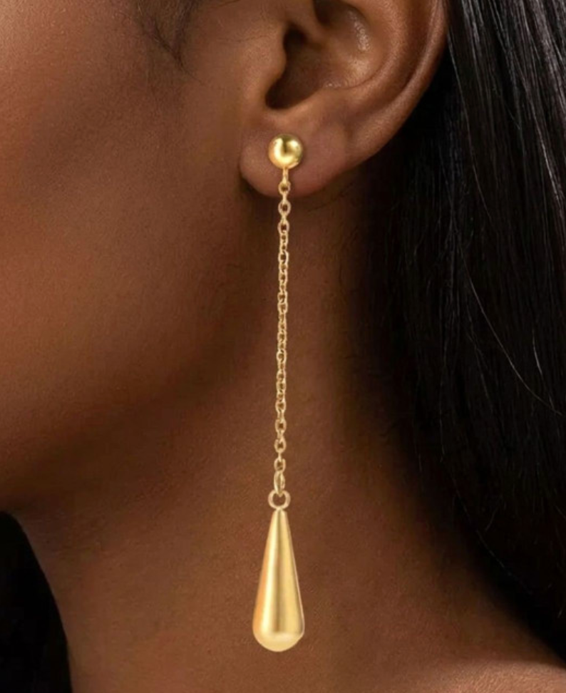 Golden Drop Earrings