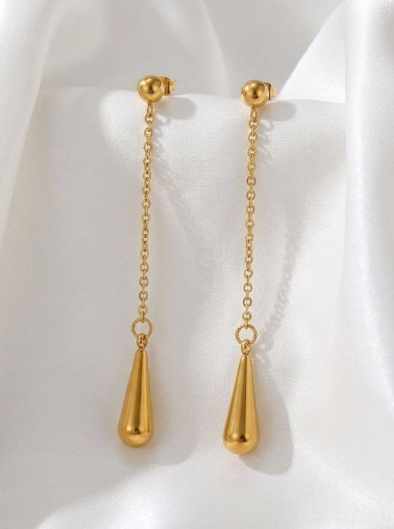 Golden Drop Earrings