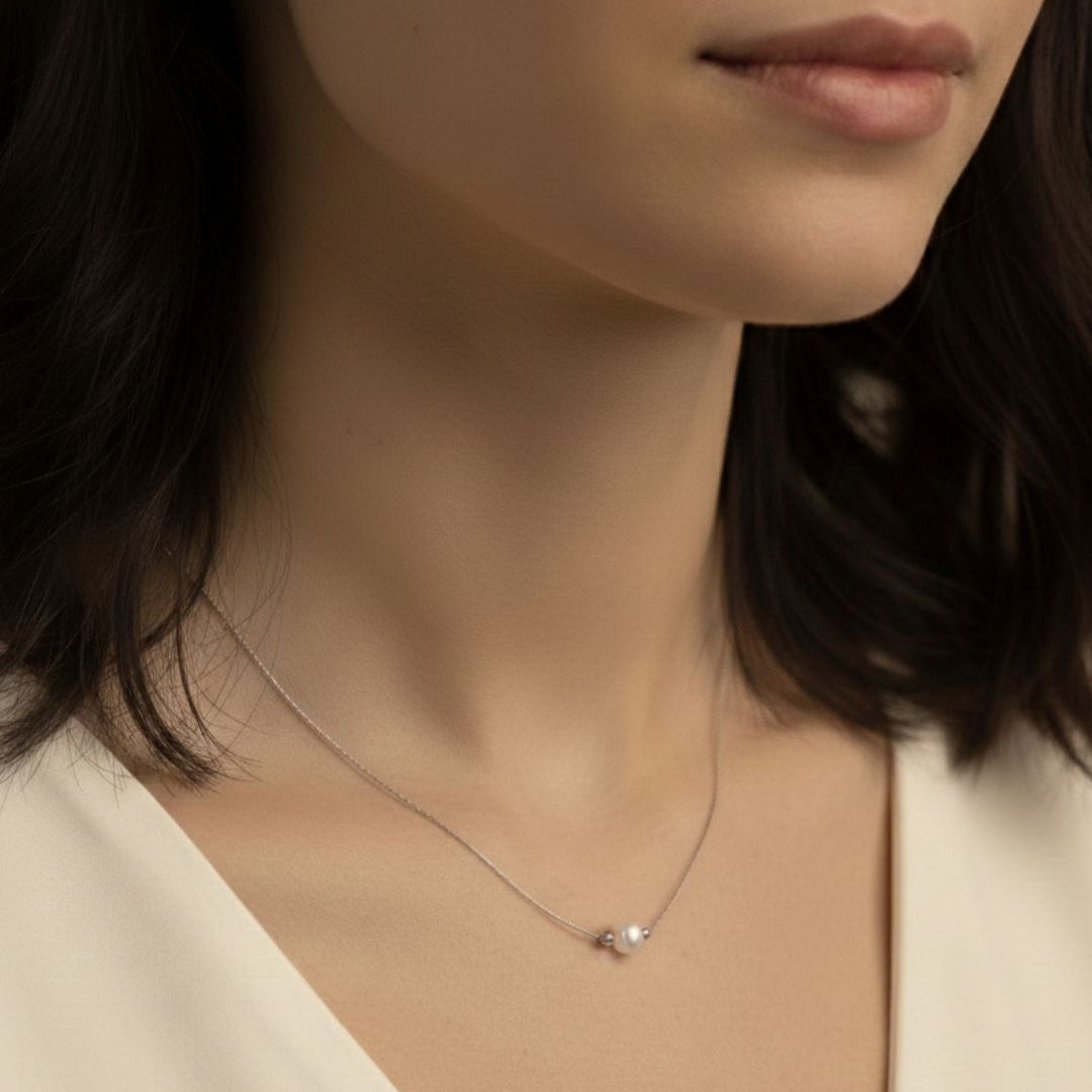 Sterling Silver Freshwater Pearl Necklace