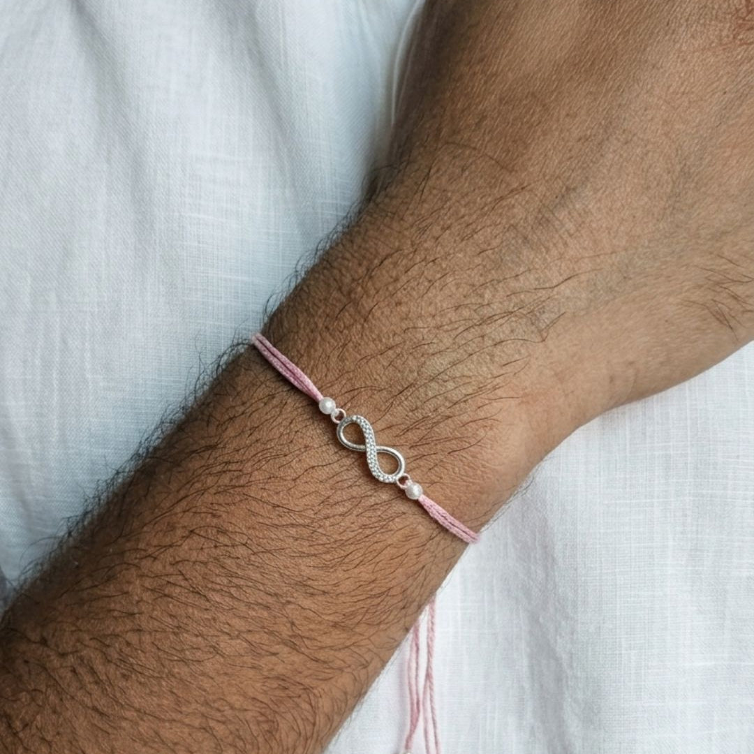 Sterling Silver Rakhi | Rakhi Gifts | Rakhi for Brother | Rakhi | Minimal Rakhi | Rakhi for Sister