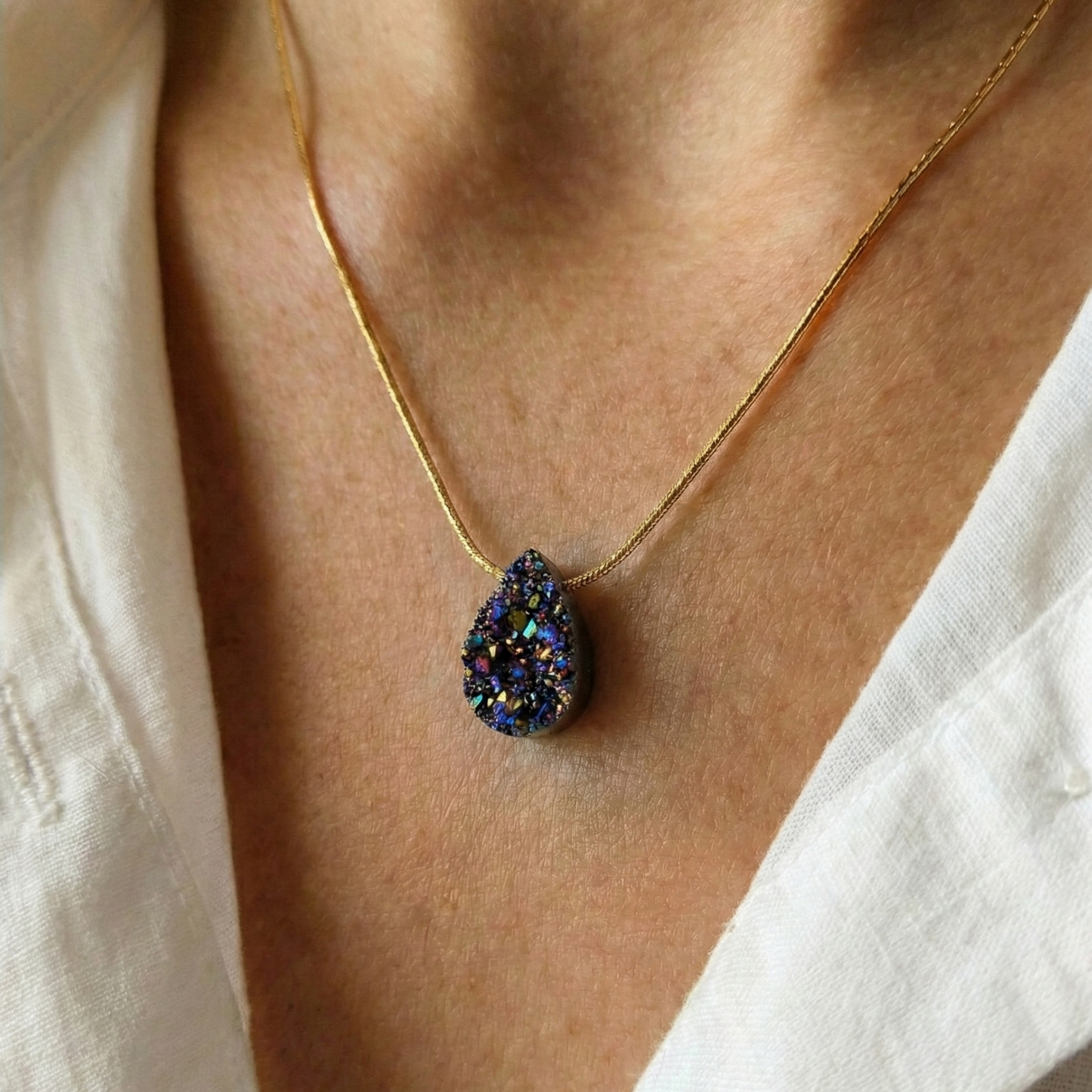 silver necklace gold filled necklace gols necklace druzy buy silver necklace buy gold filled necklace 